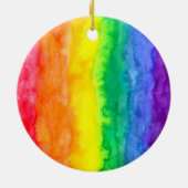 Ihre Text-hier Regenbogen-Wäsche-Kreis-Verzierung Keramikornament (Hinten)