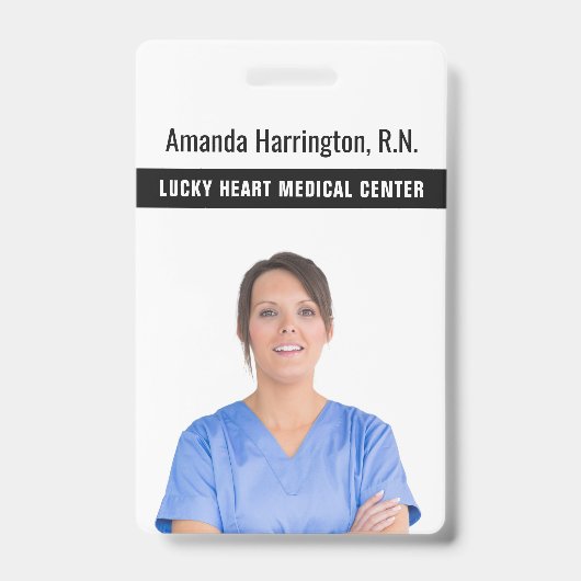 IHRE TEXT- UND FOTO-Abzeichen Ausweis (Vorderseite)