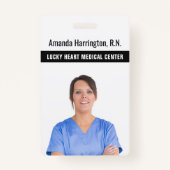 IHRE TEXT- UND FOTO-Abzeichen Ausweis (Vorderseite)