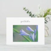 Ihre Text wunderschöne Blumen Einladung (Stehend Vorderseite)