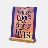 Ihre Texte können das Leben verändern Acrylschild (Winkel)