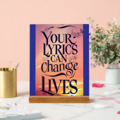 Ihre Texte können das Leben verändern Acrylschild (Hochzeit)