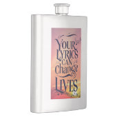 Ihre Texte können das Leben verändern Flachmann (Rechts)