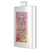 Ihre Texte können das Leben verändern Flachmann (Links)