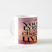 Ihre Texte können das Leben verändern Kaffeetasse (Vorderseite Links)