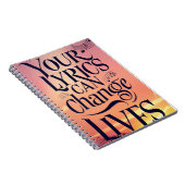 Ihre Texte können das Leben verändern Notizblock (Rechte Seite)