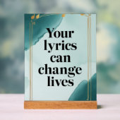 Ihre Texte können die Option 2 Acrylschild (Neutral)