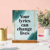 Ihre Texte können die Option 2 Acrylschild (Hochzeit)