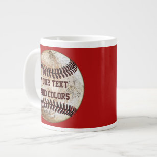 Ihre Texte und Farben Coole Baseball-Tasse Jumbo-Tasse