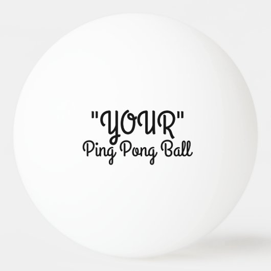 Ihre Tischtennisball (Vorderseite)
