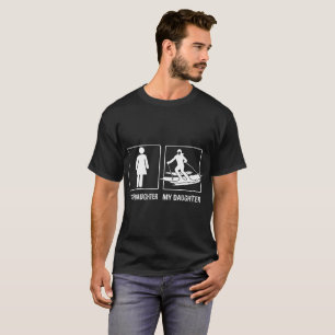 Ihre Tochter mein Tochter-Ski fahrendes stolzes T-Shirt