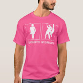 Ihre Tochter meine Tochter Judo Karate stolz T-Shirt (Vorderseite)