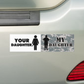 Ihre Tochter meine Tochter Militär Vater Autoaufkleber (Auf Auto)