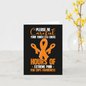 Ihre Touch kann extreme Schmerzen verursachen CRPS Karte (Gelbe Blume)