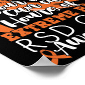 Ihre Touch kann extreme Schmerzen verursachen CRPS Poster (Ecke)