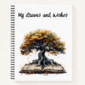 Ihre Träume mit "My Wishs" SpiralNotebook Notizblock (Vorderseite)
