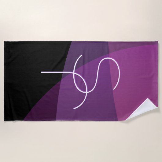 Ihre Überschneidungsinitiativen | Modern Lila und  Strandtuch (Vorderseite)