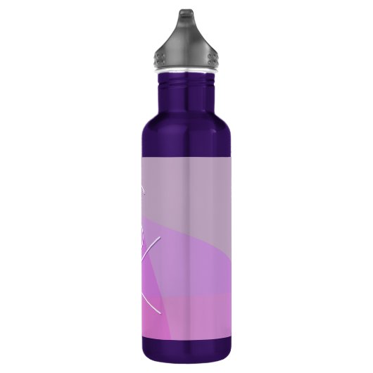 Ihre Überschneidungsinitiativen | Moderne rosa Geo Edelstahlflasche (Rechts)