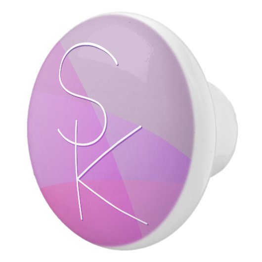 Ihre Überschneidungsinitiativen | Moderne rosa Geo Keramikknauf (Rechts)