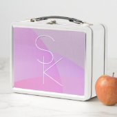 Ihre Überschneidungsinitiativen | Moderne rosa Geo Metall Brotdose (Beispiel)