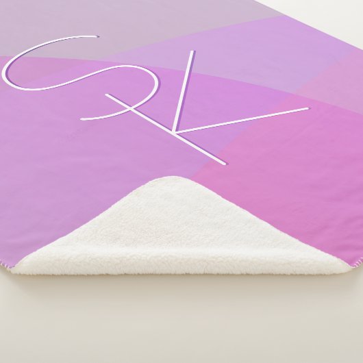 Ihre Überschneidungsinitiativen | Moderne rosa Geo Sherpadecke (3/4)