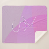 Ihre Überschneidungsinitiativen | Moderne rosa Geo Sherpadecke (Vorderseite (Horizontal))