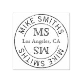 Ihre Umschläge mit einem stilvollen Monogramm Gummistempel (Prägung)