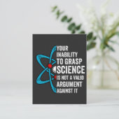 Ihre Unfähigkeit, Wissenschaft zu erfassen, ist ke Dankeskarte (Stehend Vorderseite)