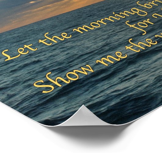 Ihre unfehlbare Liebe Poster (Ecke)