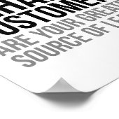 Ihre unglücklichsten Kunden Poster (Ecke)