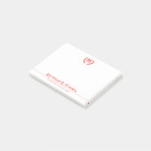 Ihre Unterlagen und Informationen Post-it Klebezettel (angewinkelt)