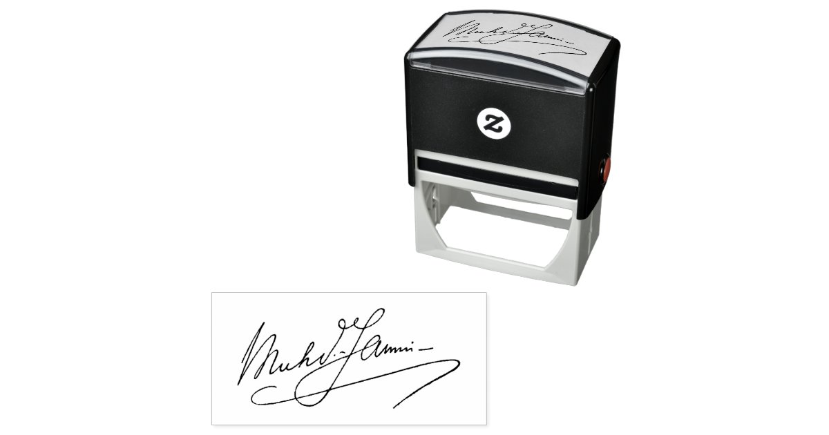 Ihre Unterschrift | Eigene Handgeschriebene Namen Permastempel | Zazzle.de