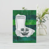 Ihre verlorene Socken-Grußkarte Karte (Stehend Vorderseite)