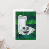 Ihre verlorene Socken-Grußkarte Karte (Vorderseite/Rückseite Beispiel)