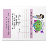 Ihre verrückte Rechnung Notizblock (Vorderseite)