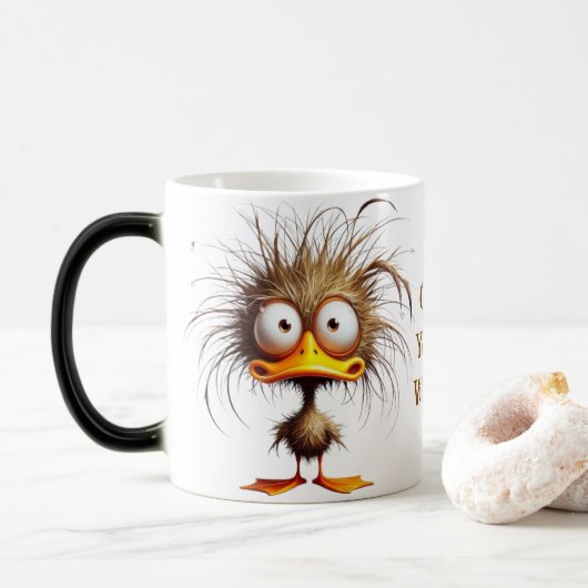 Ihre Vibe-Kaffee-Tasse - Sieben im Stil Verwandlungstasse (Mit Donut)