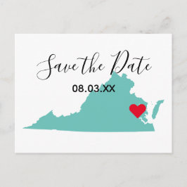 Ihre Virginia-Karte Save the Date gestalten Ankündigungspostkarte