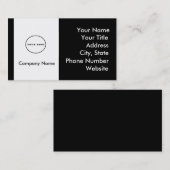 Ihre Visitenkarten-Logo-Visitenkarte hinzufügen Visitenkarte (Vorne/Hinten)
