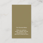 Ihre Visitenkarten-Olive-OOOOOOOOOERD-Grafikkarte Visitenkarte (Rückseite)
