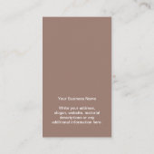 Ihre Visitenkarten-Rosewood-Erd-Display-Karte Visitenkarte (Rückseite)