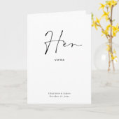 Ihre Voices Card Minimalistisches Drehbuch Karte (Gelbe Blume)