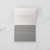 Ihre Vorsicht wird richtig geschätzt Dankeskarte (Innenseite)