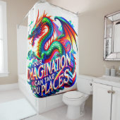 Ihre Vorstellungskraft kann Ihnen Platz machen Duschvorhang (Beispiel)