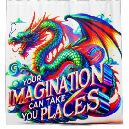 Ihre Vorstellungskraft kann Ihnen Platz machen Duschvorhang