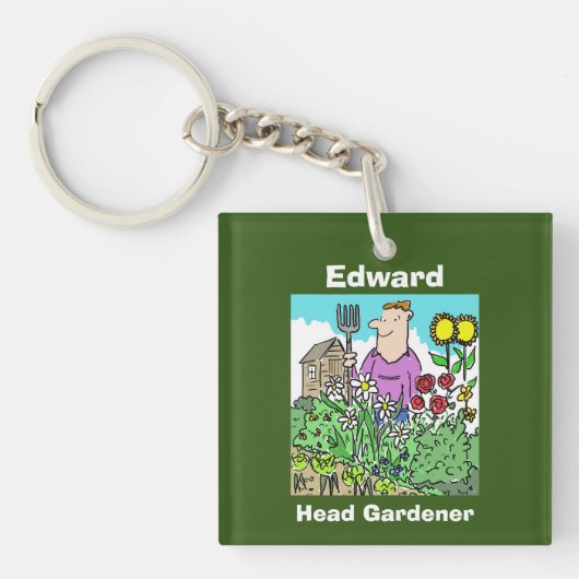 Ihre Wahl. Head Gardener Schlüsselanhänger (Vorderseite)