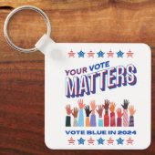 Ihre Wahl ist wichtig für 2024 Schlüsselanhänger (Vorderseite)