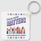 Ihre Wahl ist wichtig für 2024 Schlüsselanhänger (Rückseite)