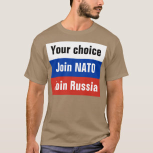 Ihre Wahl, schließen sich NATO an oder verbinden T-Shirt