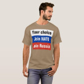 Ihre Wahl, schließen sich NATO an oder verbinden T-Shirt (Vorne ganz)