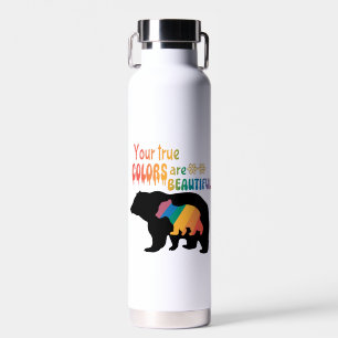 Ihre wahren Farben sind wunderschön - Silhouette B Trinkflasche